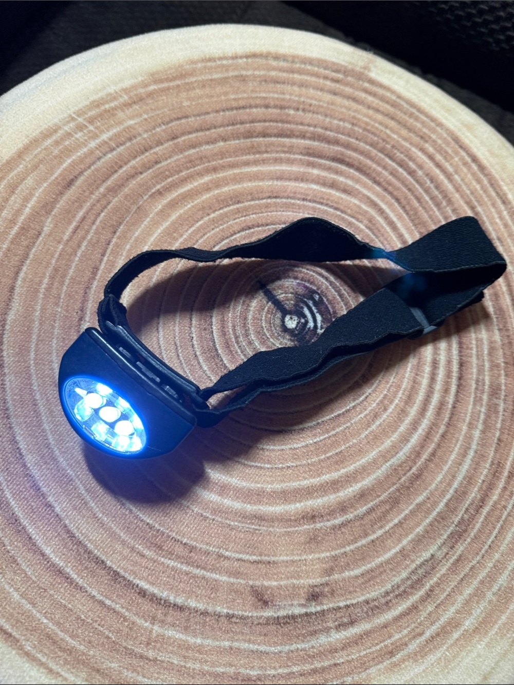 DORCY Adult Navy Headlamp wt Adjustable & Black Strap Simple On/Off LED